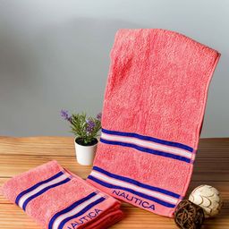 Nautica Set Of 2 Solid 500 GSM Pure Cotton Hand Towels-6