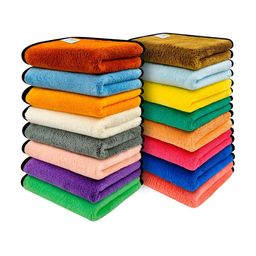 Softspun Microfiber Red & Blue 16 Pieces Microfiber 300 GSM Face Towels-36