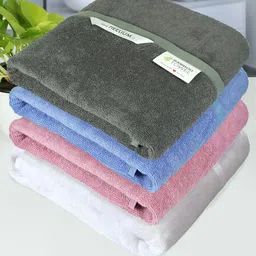 Heelium Set Of 4 Solid 400 GSM Bath Towels-56
