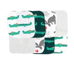 MiArcus Kids White & Black 8 Pieces 170GSM Face Towels-20