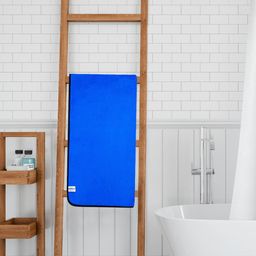 Softspun Microfiber Blue 280 Gsm Microfiber Towel-85