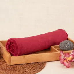 Aura Maroon Premium Absorbent UltraSoft Anti-Fade Cotton Bath Towel-35
