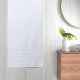 BOMBAY DYEING Flora White 350 GSM Soft and Durable Cotton Bath Towels-image-23
