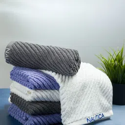 Nautica Set Of 6 Solid 600 GSM Pure Cotton Hand Towels-16