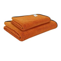 Softspun Microfiber Brown 2 Pieces 300 GSM Microfiber Super Soft Towel Set-26