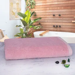 RANGOLI Peach Solid 600 GSM Organic Bamboo Bath Towel-image-62