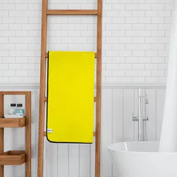 Softspun Microfiber Yellow 280 GSM Soft Bath Towels-86