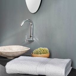 DDecor White Solid 500 GSM Cotton Bath Towel-image-97