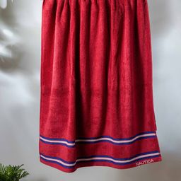 Nautica  Burgundy Coloured Solid Pure Cotton 500 GSM Bath Towel-image-64