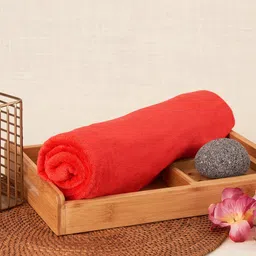 Aura Red Premium Absorbent UltraSoft Anti-Fade Cotton Bath Towel-50