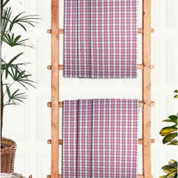 Athom Living Pink & White 6Pcs  Printed Cotton 210 GSM Bath Towels-image-87