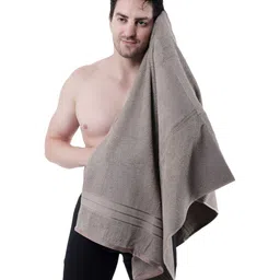 Dollar Socks Brown Cotton 600 GSM Bath Towel-37