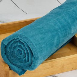 Aura Green Microfiber 300 GSM Absorbent UltraSoft Anti-Fade Bath Towel-5