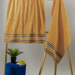 Nautica Beige 2 Pieces 500 GSM Zero Twist Pure Cotton Bath Towels-image-27