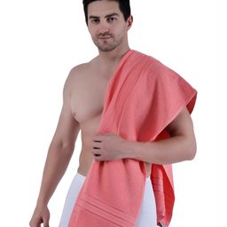 Dollar Socks Pink Cotton 600 GSM Bath Towel-image-87