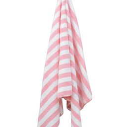 Tranquil square Pink & White Striped 650 GSM Cotton Bath Towel-61