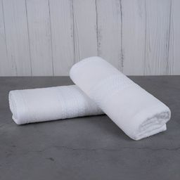 BePlush Zero Twist White 2 Pieces 450 GSM Anti-Microbial Hand Towels-36