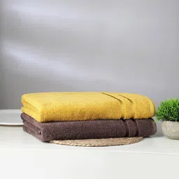 SPACES Set Of 2 Solid 500 GSM Cotton Bath Towels-image-6