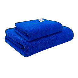Softspun Microfiber Blue 2 Pieces 280 GSM Super Soft Towel Set-42