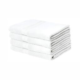 UrbanArts White 4 Pcs Terry Cotton 400 GSM Bath Towels-image-21