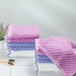 Nautica Adults Set Of 12 Solid 600 GSM Pure Cotton Face Towels-11