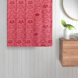 FABINALIV Red Kids 3 Pieces Geometric Printed Cotton 350 GSM Bath Towels-27