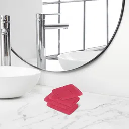 HimeyaRed 4 Pieces Self-Designed 300 GSM Cotton Face Towels-17