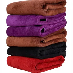 Homerz 6-Pcs Purple & Red 400 GSM Cotton Hand Towels-13