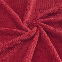 SPACES Red Solid Pure Cotton 450GSM Bath Towel image 2