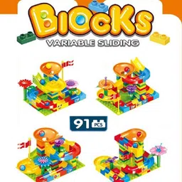 OPINA Marble Run Race Track Building Blocks & Brick Educational Toy-39
