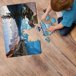 Mini Leaves Kids Moraine Lake 108 Pieces Puzzle Development Toy-52
