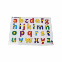 PLANET of Toys Wooden Knob & Peg Alphabet Puzzle Toy Learning and Development Toys image 2