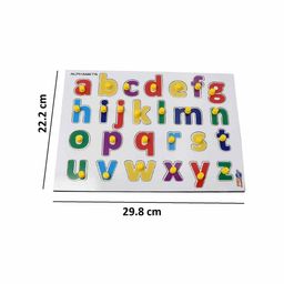 PLANET of Toys Wooden Knob & Peg Alphabet Puzzle Toy Learning and Development Toys image 3