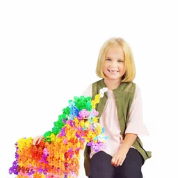PLANET of Toys 250 Pieces Snow Flakes Building Blocks Set image 4