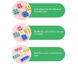 Kidology Unisex Kids Word Matching Block Puzzle Toy image 5