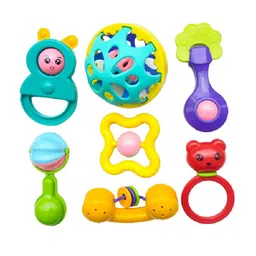 OPINA Kids 7 Pcs New Born Rattle Toys Set-6