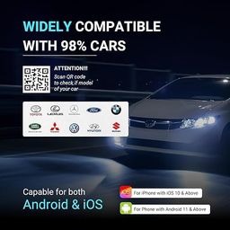 WeFly Wireless Car Play Adapter & Android Auto| 2 in 1 Carplay Adapter Convert Wired to Wireless for Cars with Extension Cable USB & Type C image 4