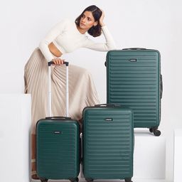 Assembly Set Of 3 Textured 360 Degree Rotation Hard-Sided Trolley Bags 40L, 60L 85L-2