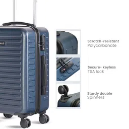 Assembly Set Of 3 Textured 360 Degree Rotation Hard-Sided Trolley Bags 40L, 60L 85L image 2