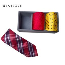 La Trove Premium Grey 3 Slot Tie Drawer Organiser-55