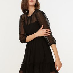 Trendyol Black A-Line Dress-image-42