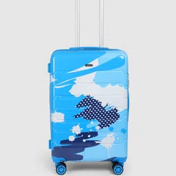 Teakwood Leathers Printed Hard-Sided Medium-Sized Check-In Trolley Bag 57 L-25