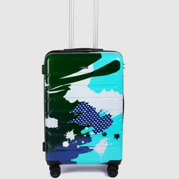 Teakwood Leathers Printed Hard-Sided Medium-Sized Check-In Trolley Bag 57L-29