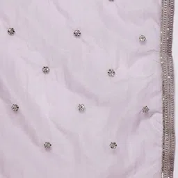 Indo Era Plus Size Embroidered Regular Sequinned Kurta with Trousers & With Dupatta image 4