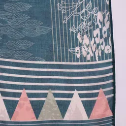 KALINI Abstract Printed Thread Work Straight Kurta with Trousers & Dupatta image 5