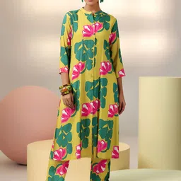 Libas Printed Top & Trousers Co-Ord Set image 2