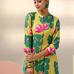 Libas Printed Top & Trousers Co-Ord Set image 3