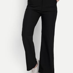 Next One Women Smart Straight Fit High-Rise Corduroy Trousers-picture-1