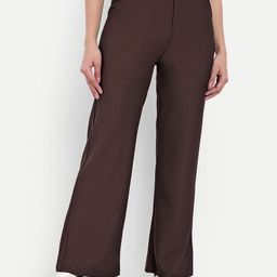 Next One Women Smart Straight Fit High-Rise Easy Wash Corduroy Trousers-picture-46