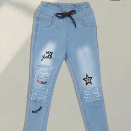 A-Okay Kids Comfort Skinny Fit High-Rise Mildly Distressed Heavy Fade Embroidered Jeans-picture-50